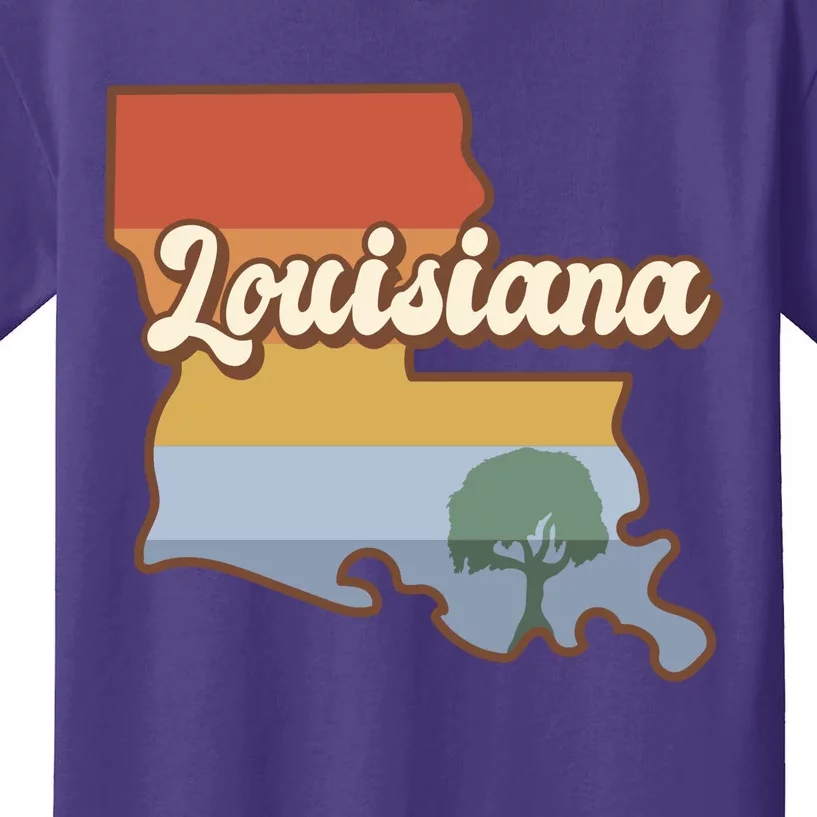 Retro Louisiana Kids T-Shirt