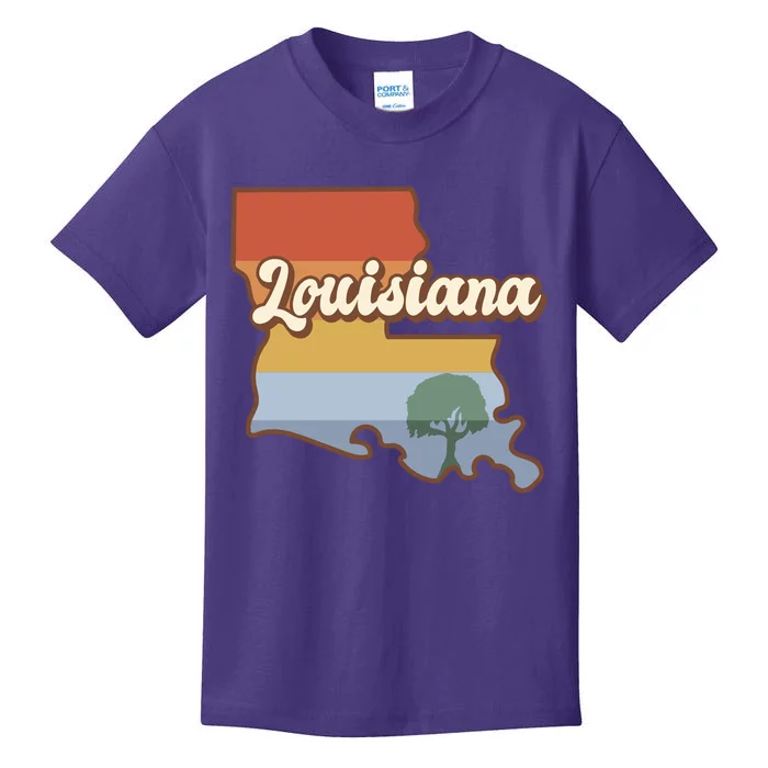 Retro Louisiana Kids T-Shirt