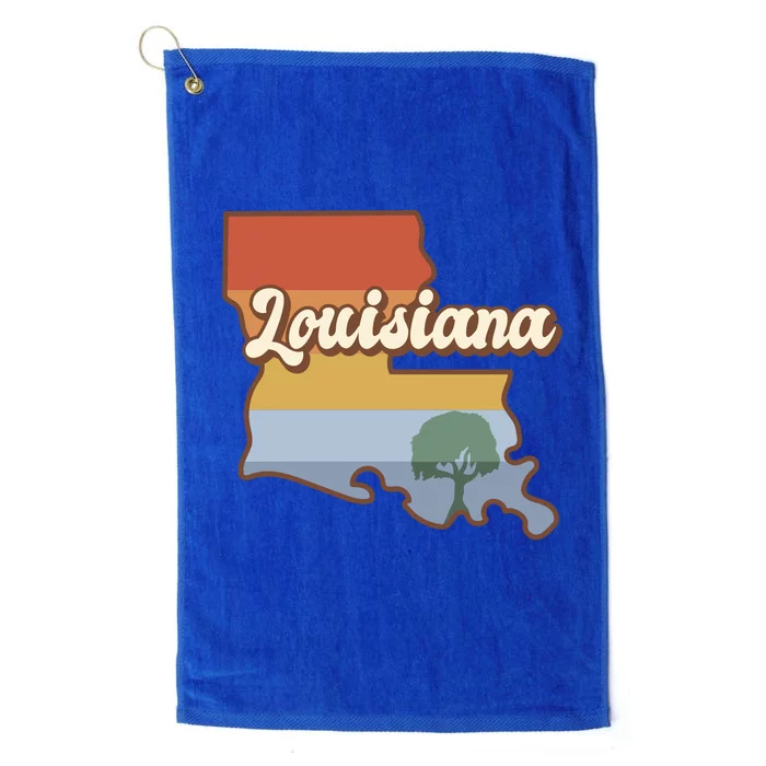 Retro Louisiana Platinum Collection Golf Towel