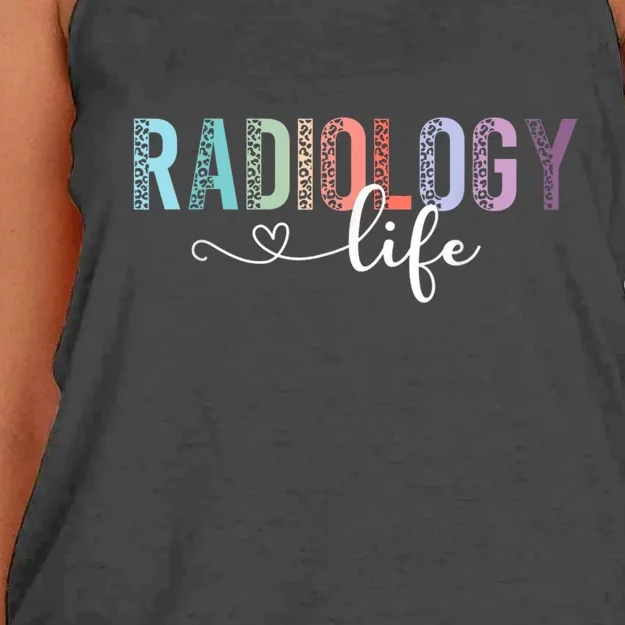 Radiology Life Radiologist Rad Tech Technologist Health Life Women's Knotted Racerback Tank