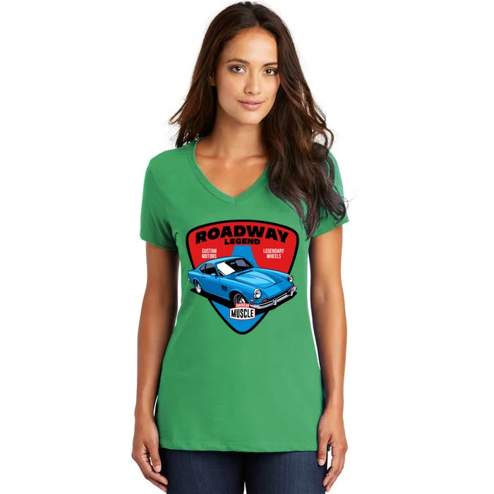 Roadway Legend Women's V-Neck T-Shirt