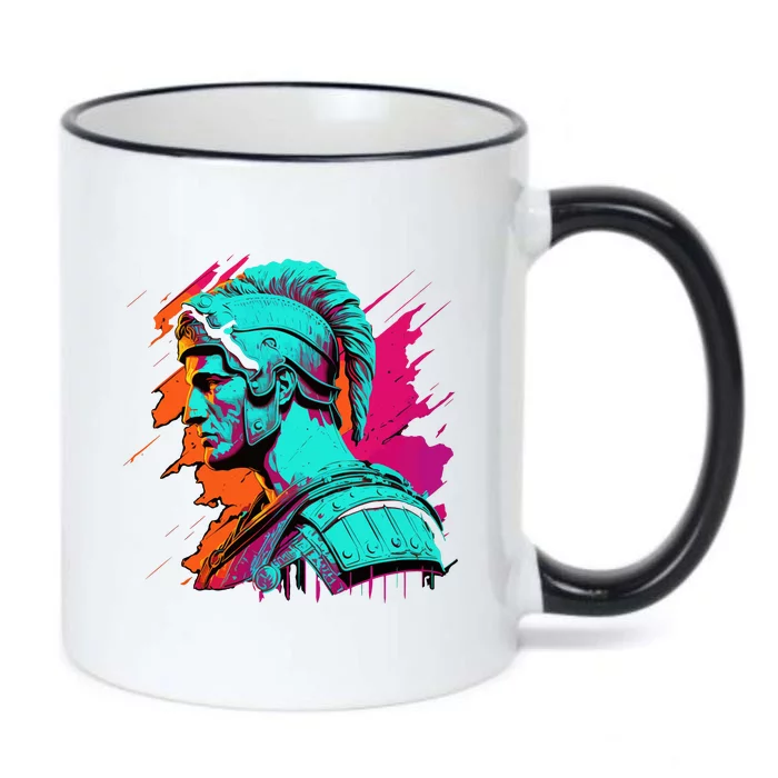 Roman Legionnaire Black Color Changing Mug