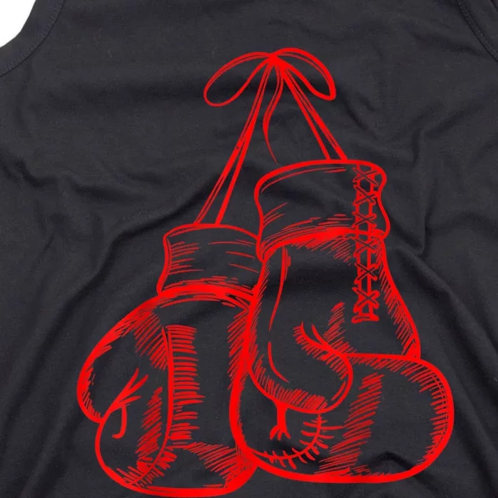 Retro Love Red Boxing Gloves Gifts Boxer Gift TShirt Tank Top