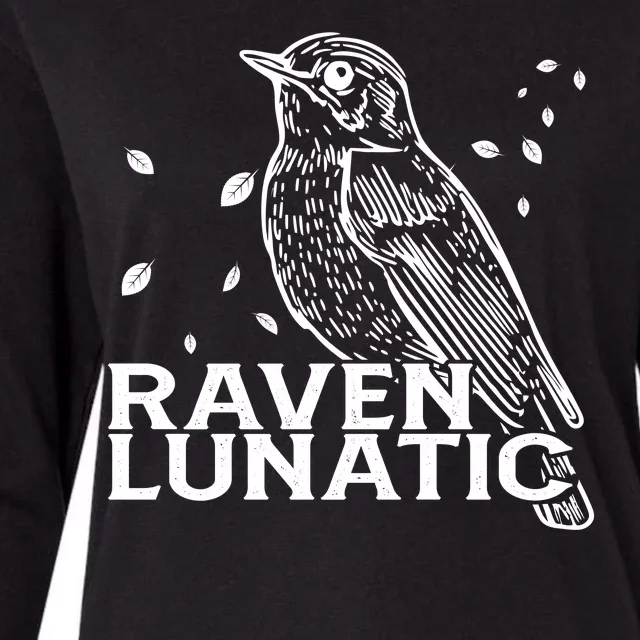 Raven Lunatic Womens Cotton Relaxed Long Sleeve T-Shirt