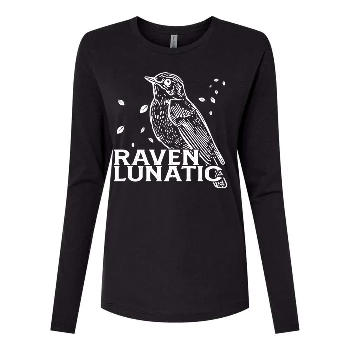 Raven Lunatic Womens Cotton Relaxed Long Sleeve T-Shirt