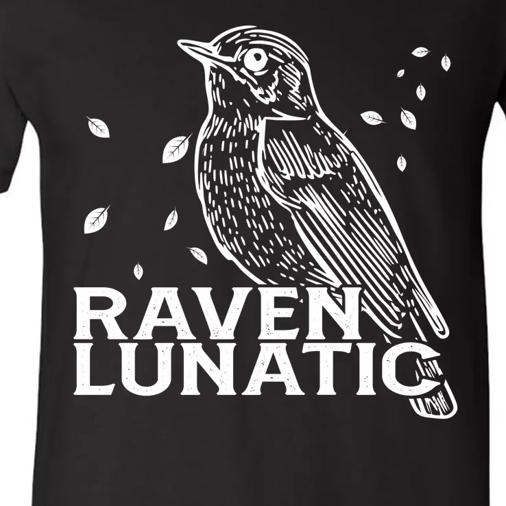 Raven Lunatic V-Neck T-Shirt