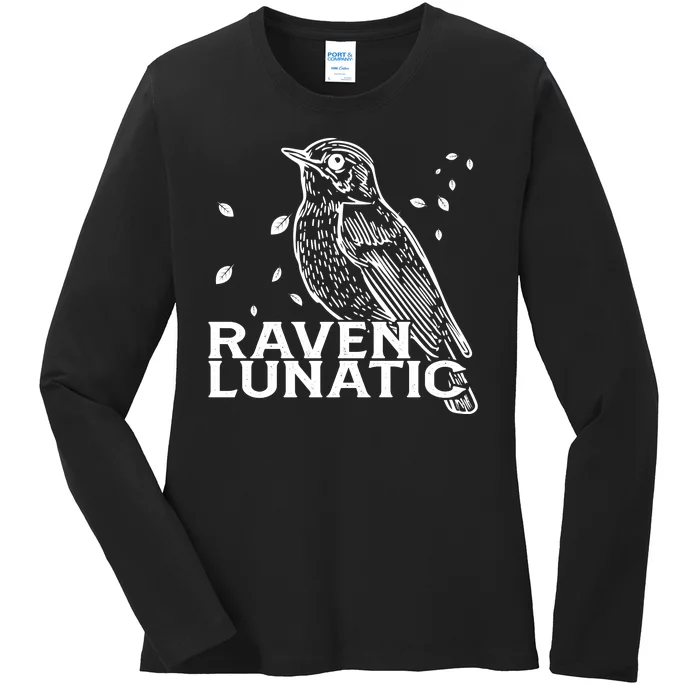 Raven Lunatic Ladies Long Sleeve Shirt