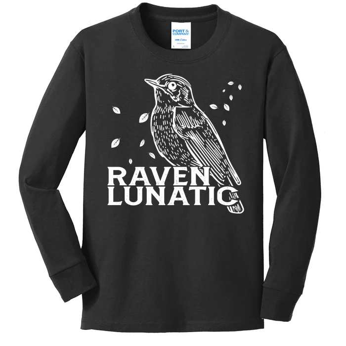 Raven Lunatic Kids Long Sleeve Shirt