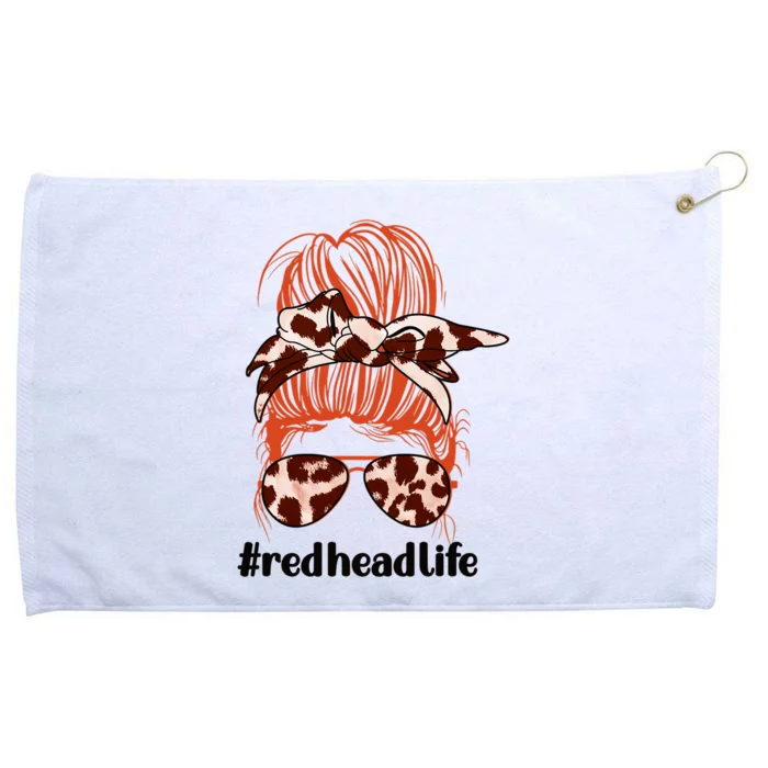 Redhead Life RedHaired Red Hair Grommeted Golf Towel