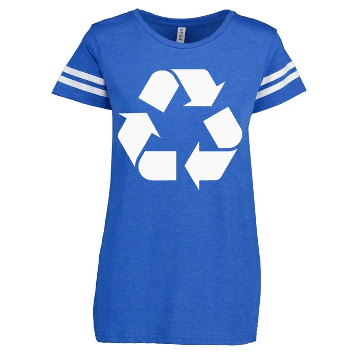 Recycling Logo Recycle Symbol Earth Day Men Women Enza Ladies Jersey Football T-Shirt