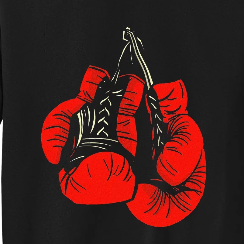 Retro Love Red Boxing Gloves Boxer Funny Boxing Lovers Sweatshirt