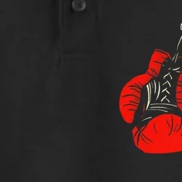 Retro Love Red Boxing Gloves Boxer Funny Boxing Lovers Dry Zone Grid Performance Polo