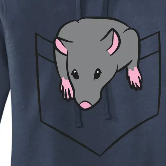 Rat Lover Rat In A Pocket Women's Pullover Hoodie