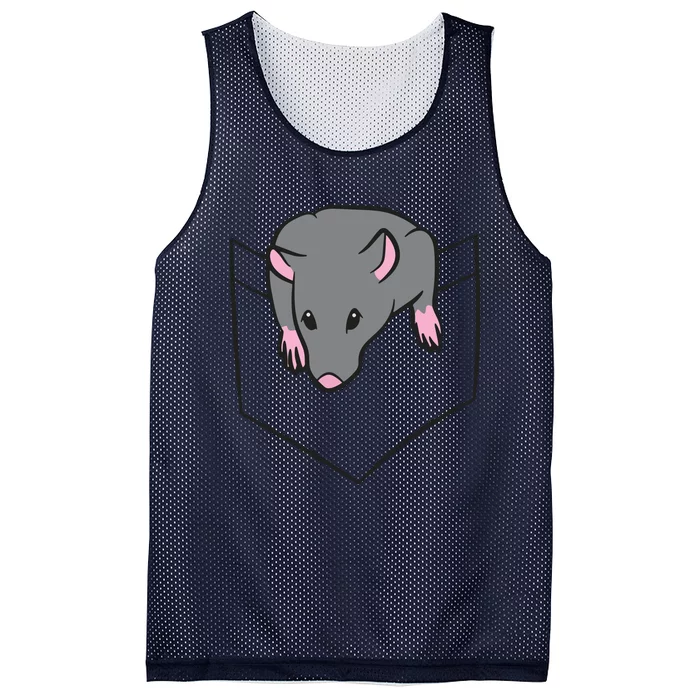 Rat Lover Rat In A Pocket Mesh Reversible Basketball Jersey Tank