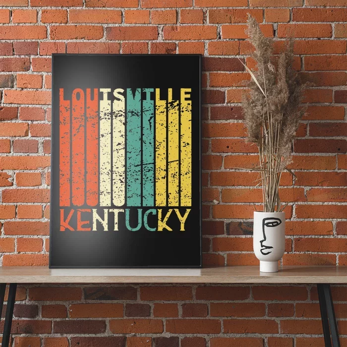 Retro Louisville Residents State Kentucky Poster