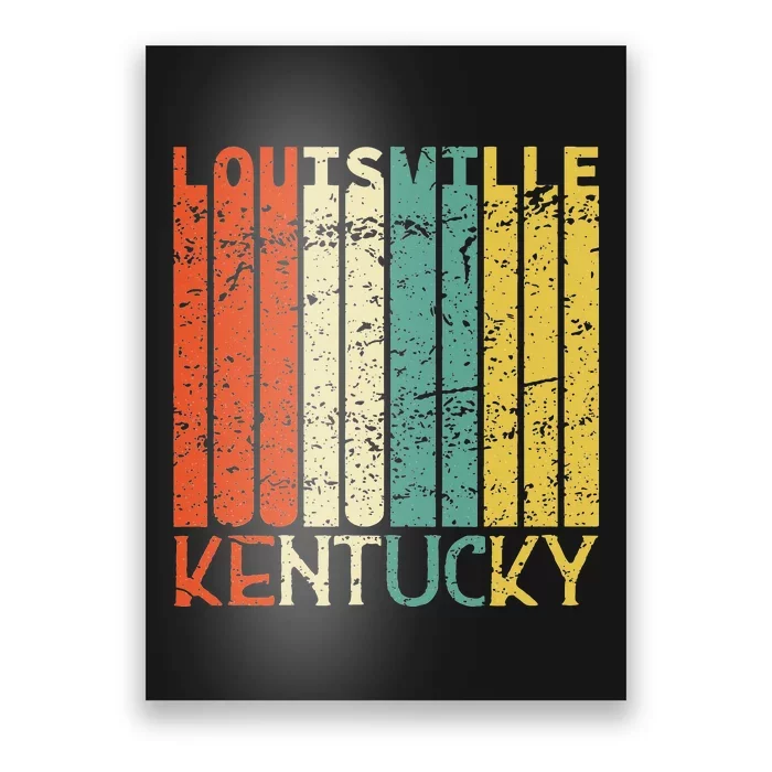 Retro Louisville Residents State Kentucky Poster