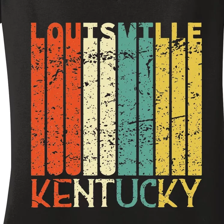 Retro Louisville Residents State Kentucky Women's V-Neck T-Shirt