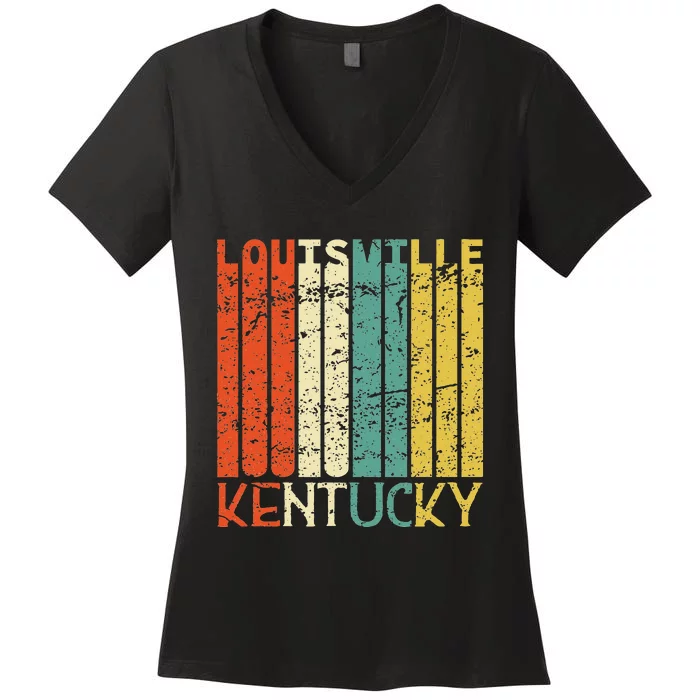 Retro Louisville Residents State Kentucky Women's V-Neck T-Shirt