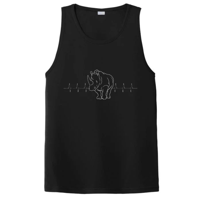 Rhino Lover Rhinoceros Wildlife Safari Chubby African Animal Performance Tank