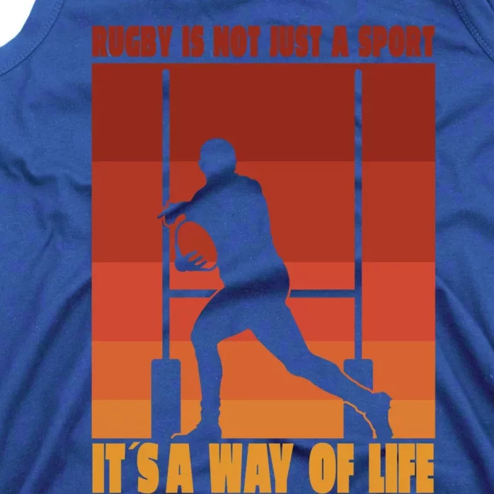 Rugby Life Retro Rugby Is Not Just A Sport Its Ways Of Life Gift Tank Top