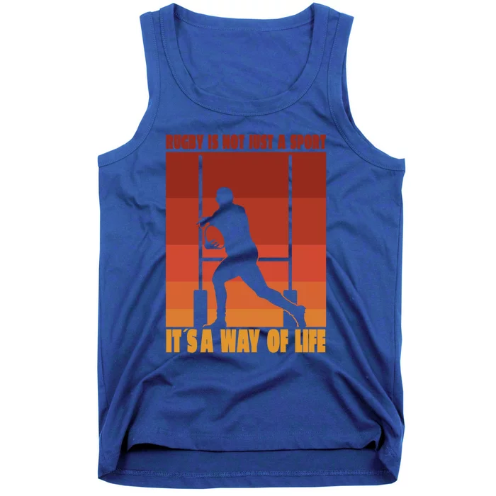 Rugby Life Retro Rugby Is Not Just A Sport Its Ways Of Life Gift Tank Top