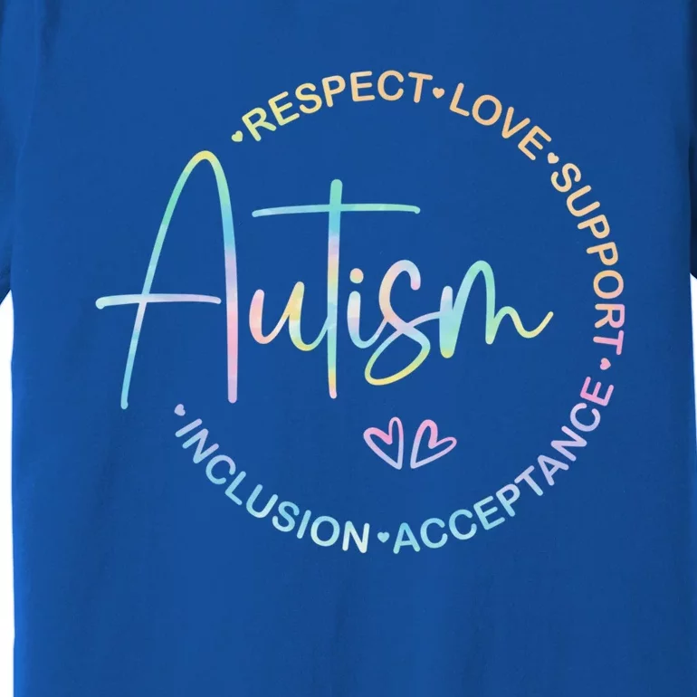 Respect Love Support Autism Awareness Month Gift Premium T-Shirt