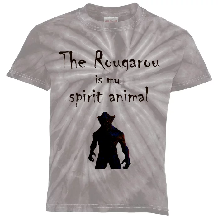 Rougarou Louisiana Swamp Monster Werewolf Kids Tie-Dye T-Shirt