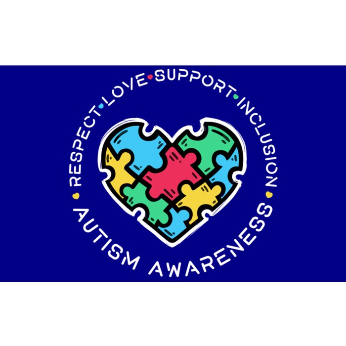 Respect Love Support Autistic Autism Awareness Teachers Gift Bumper Sticker