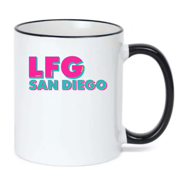 Retro LFG San Diego Logo Black Color Changing Mug