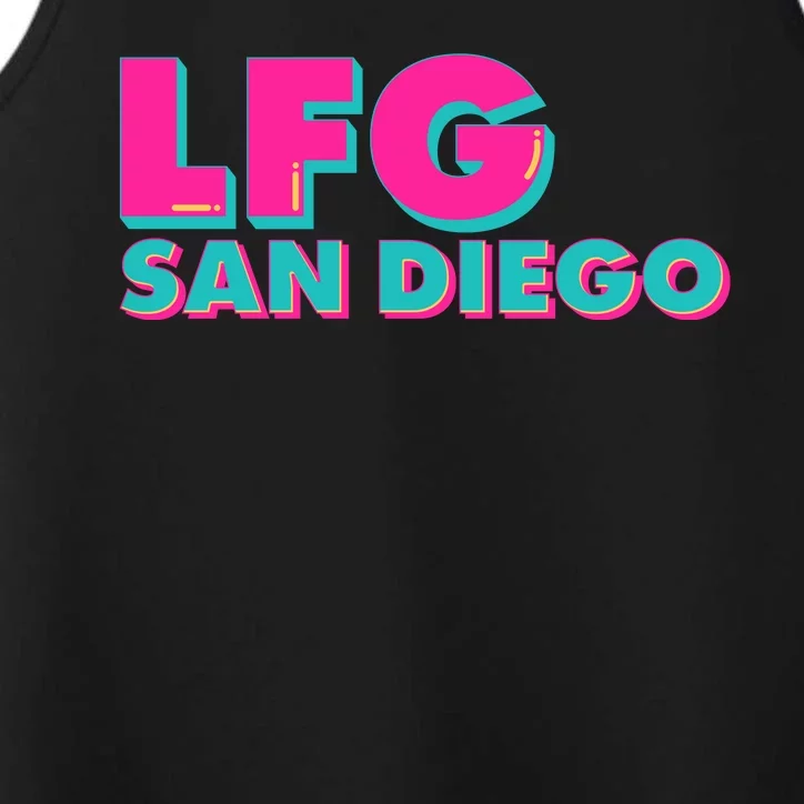 Retro LFG San Diego Logo Performance Tank