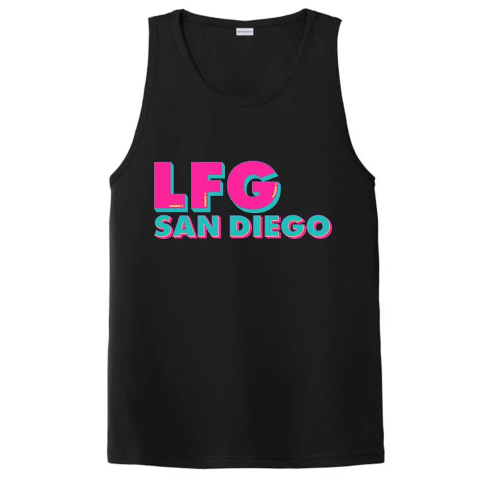 Retro LFG San Diego Logo Performance Tank