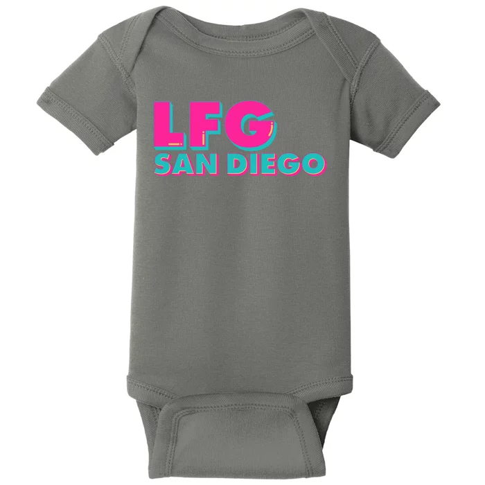 Retro LFG San Diego Logo Baby Bodysuit