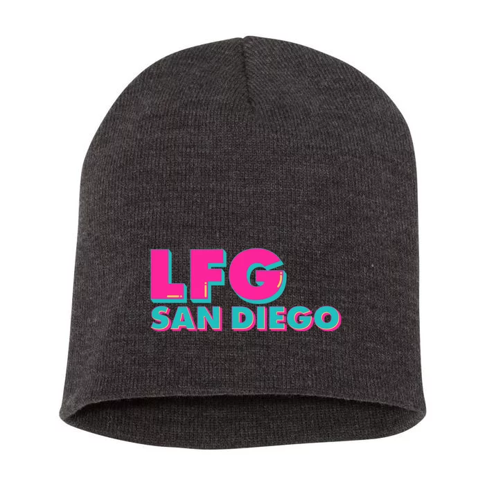 Retro LFG San Diego Logo Short Acrylic Beanie