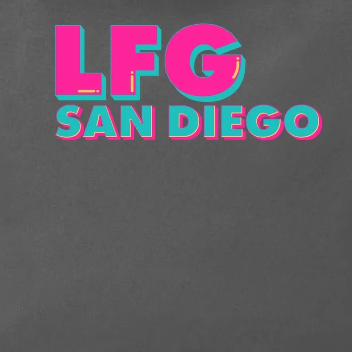 Retro LFG San Diego Logo Zip Tote Bag