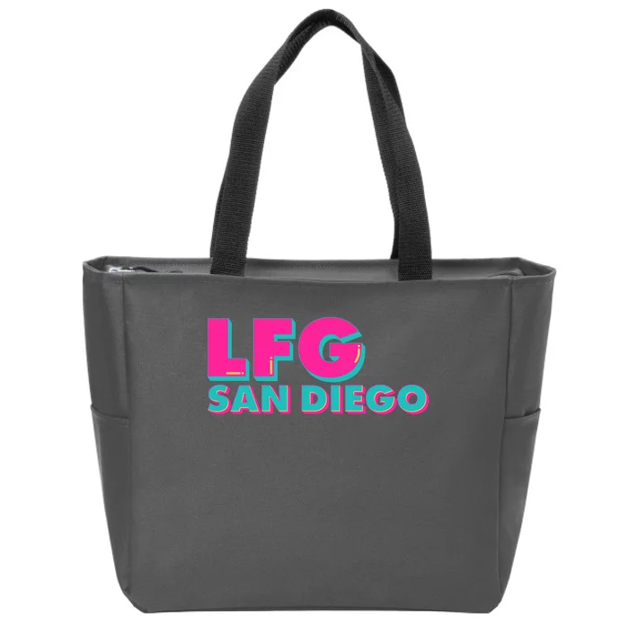 Retro LFG San Diego Logo Zip Tote Bag