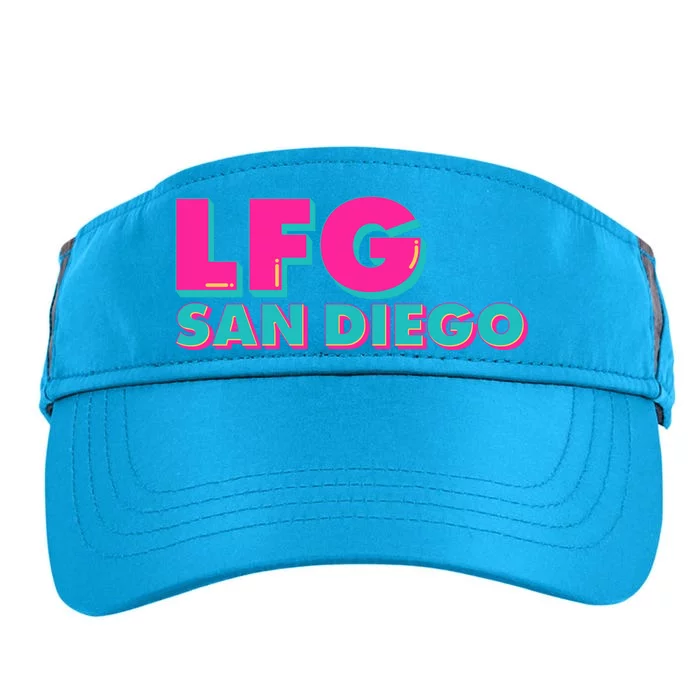 Retro LFG San Diego Logo Adult Drive Performance Visor