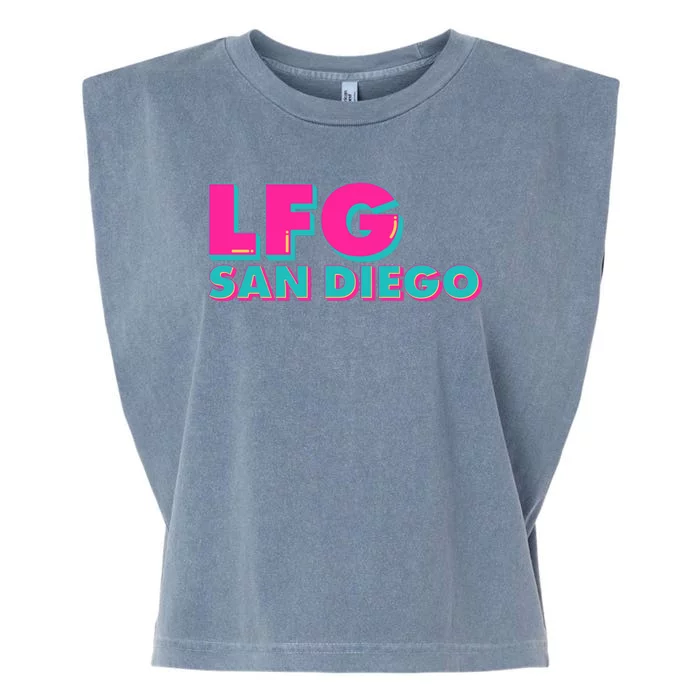 Retro LFG San Diego Logo Garment-Dyed Women's Muscle Tee