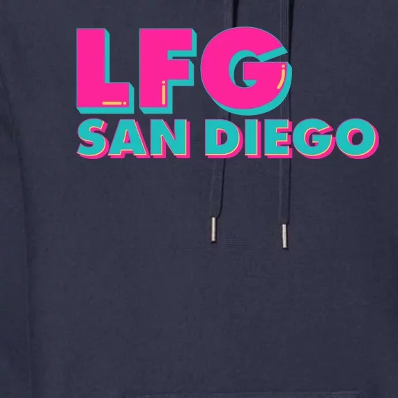 Retro LFG San Diego Logo Premium Hoodie