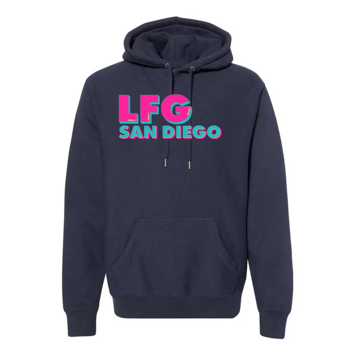 Retro LFG San Diego Logo Premium Hoodie