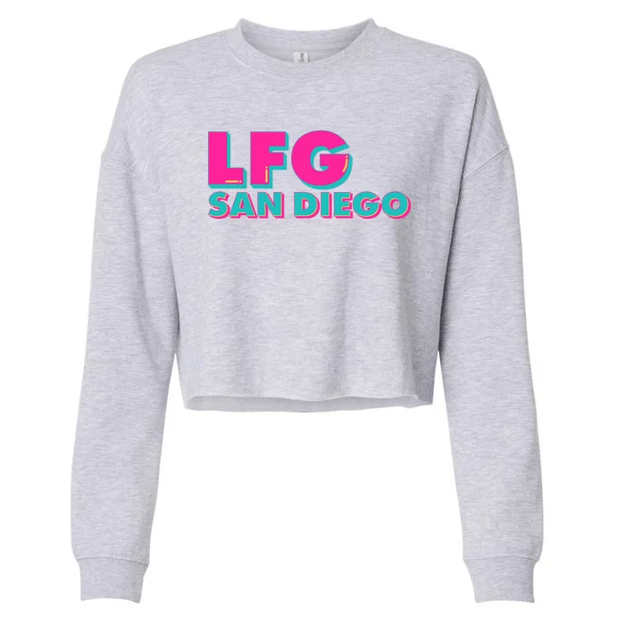 Retro LFG San Diego Logo Cropped Pullover Crew