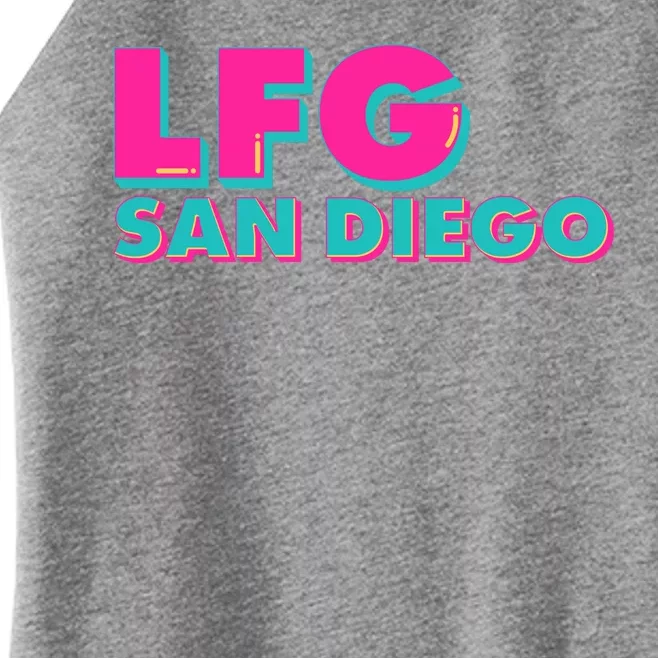 Retro LFG San Diego Logo Women’s Perfect Tri Rocker Tank