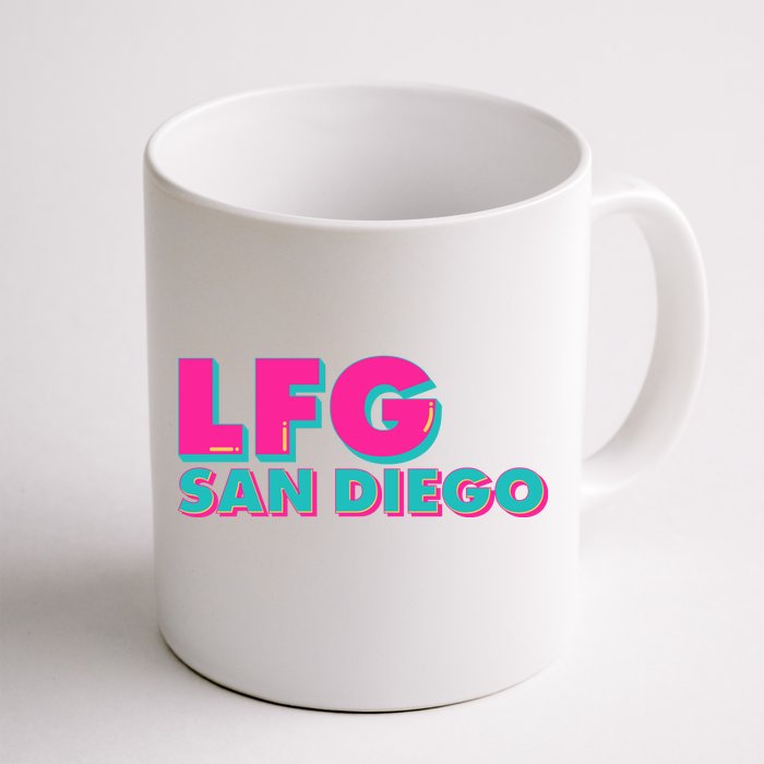 Retro LFG San Diego Logo Front & Back Coffee Mug