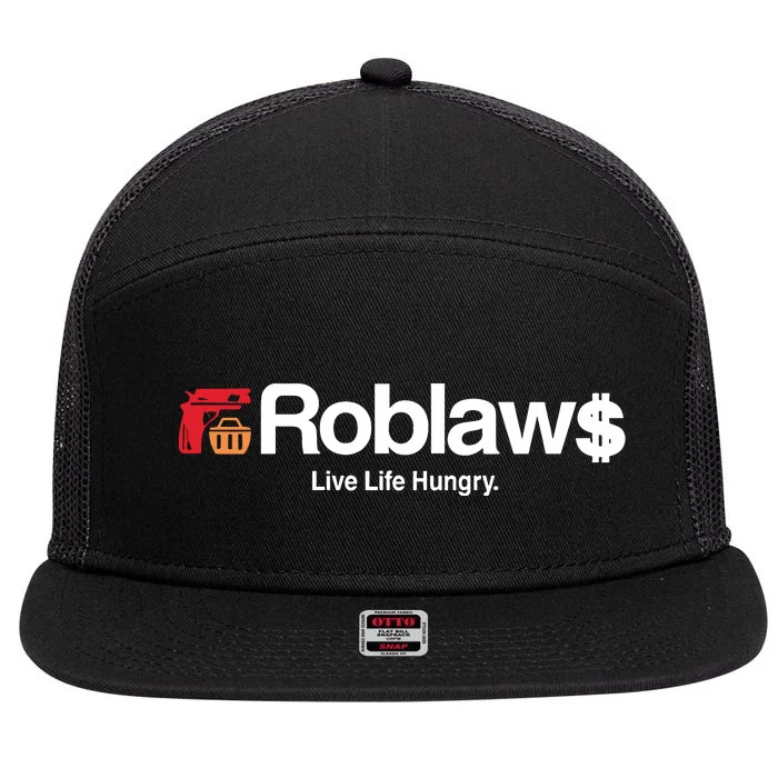 Roblaws Loblaws Satire 7 Panel Mesh Trucker Snapback Hat