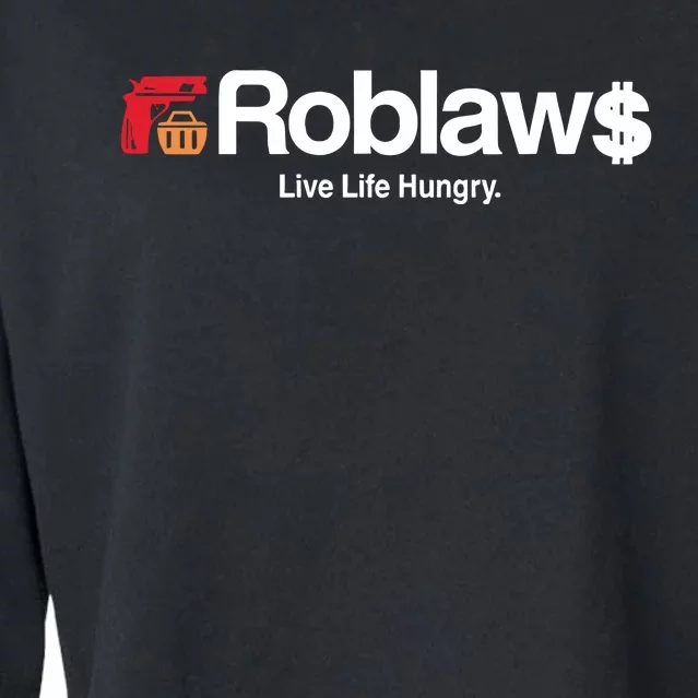 Roblaws Loblaws Satire Cropped Pullover Crew