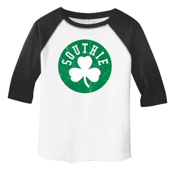 Retro Look Southie Irish St Patricks Day Distressed Gift Toddler Fine Jersey T-Shirt