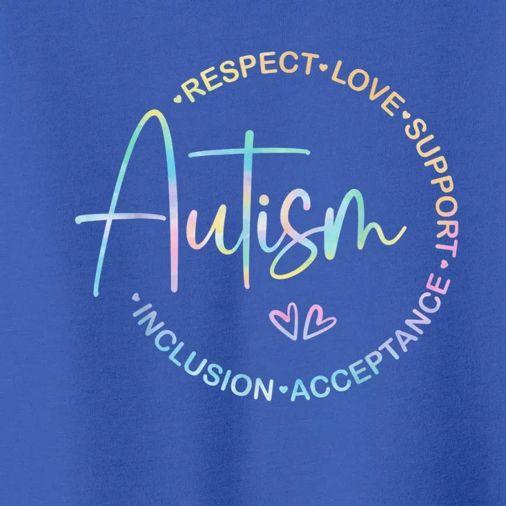 Respect Love Support Autism Awareness Month Wo Toddler T-Shirt