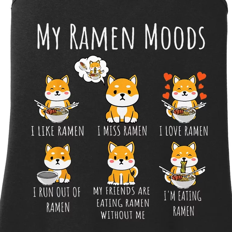 Ramen Lover Shiba Inu Dog Japanese Noodles Ramen Ladies Essential Tank