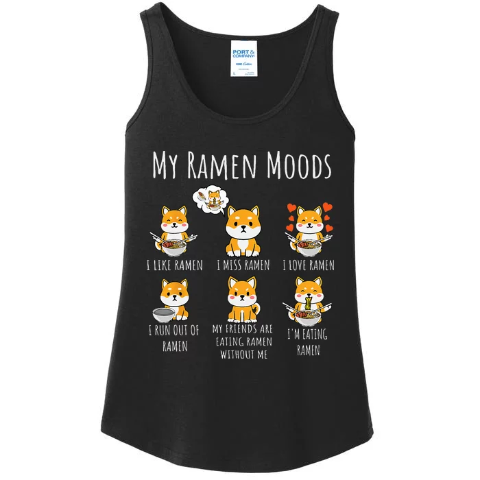 Ramen Lover Shiba Inu Dog Japanese Noodles Ramen Ladies Essential Tank