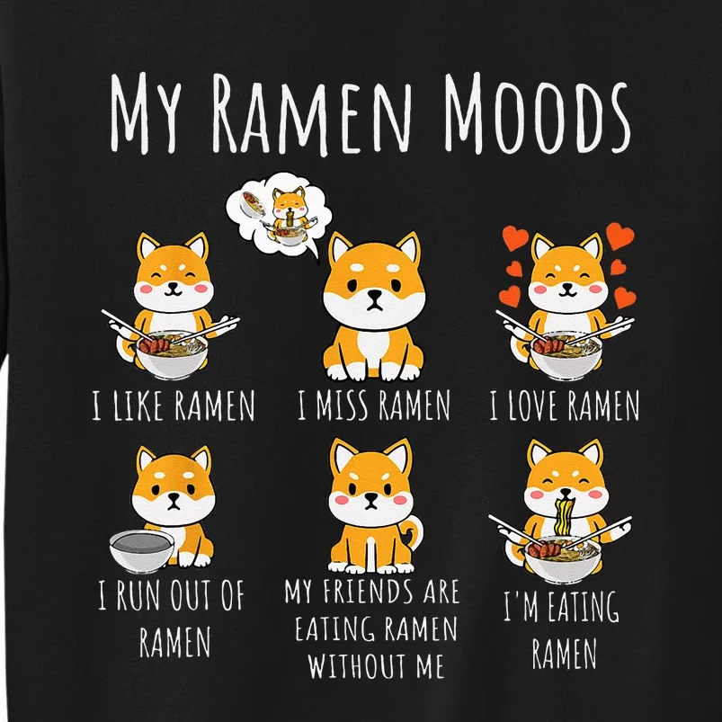 Ramen Lover Shiba Inu Dog Japanese Noodles Ramen Tall Sweatshirt