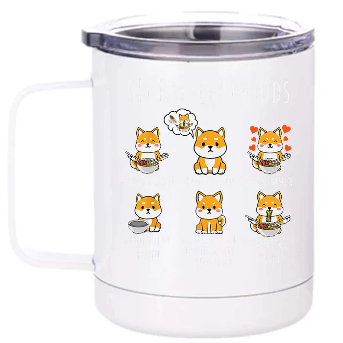 Ramen Lover Shiba Inu Dog Japanese Noodles Ramen Front & Back 12oz Stainless Steel Tumbler Cup